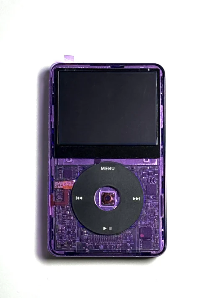 Ipod Classic Gen 5 Transparent Purple x Black